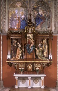 Side-Altar of Our Lady with Statues of Bohemian Patron Saints